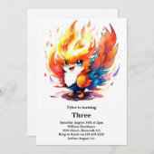 Phoenix Kids Verjaardag uitnodiging (Voorkant / Achterkant)