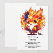 Phoenix Kids Verjaardag uitnodiging (Voorkant / Achterkant)