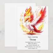 Phoenix Kids Verjaardag uitnodiging (Voorkant / Achterkant)