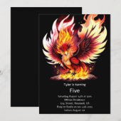 Phoenix Kids Verjaardag uitnodiging (Voorkant / Achterkant)