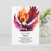 Phoenix Kids Verjaardag uitnodiging (Staand voorkant)