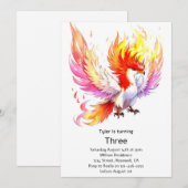 Phoenix Kids Verjaardag uitnodiging (Voorkant / Achterkant)