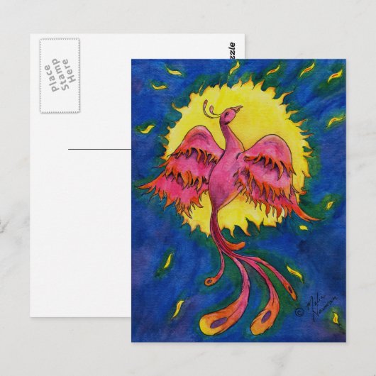 Phoenix-kleur Briefkaart (Voorkant / Achterkant)