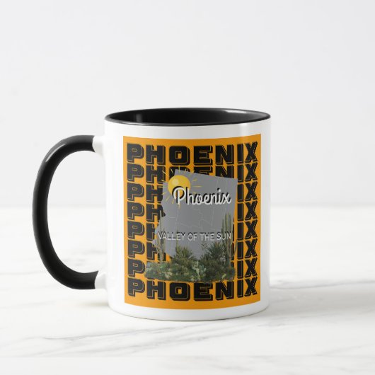 Phoenix koffiemok mok (Links)