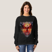 Phoenix kunstwerk Reborn Firebird Rejuvenation Myt Trui (Voorkant volledig)