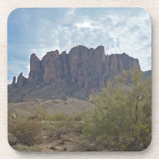 Phoenix Landscape Superstition Mountains Arizona Bier Onderzetter (Voorkant)