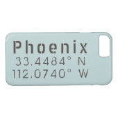 Phoenix Latitude Longitude Case-Mate iPhone Case (Achterkant (Horizontaal))