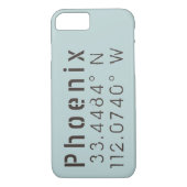 Phoenix Latitude Longitude Case-Mate iPhone Case (Achterkant)