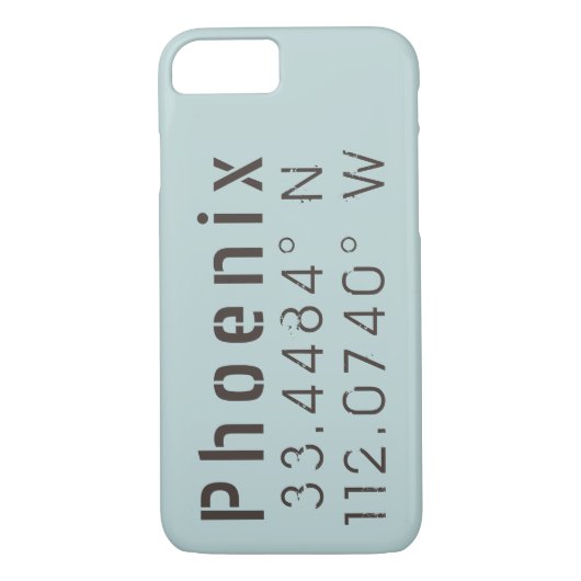 Phoenix Latitude Longitude Case-Mate iPhone Case (Achterkant)