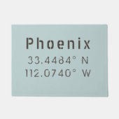 Phoenix Latitude Longitude Deurmat (Voorkant)
