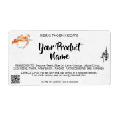 *~* Phoenix Lichaamscrème Gezichtsbadzeep QR Etiket (Voorkant)