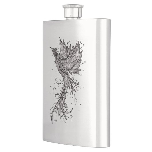 Phoenix Line Art Tattoo Flacon (Links)