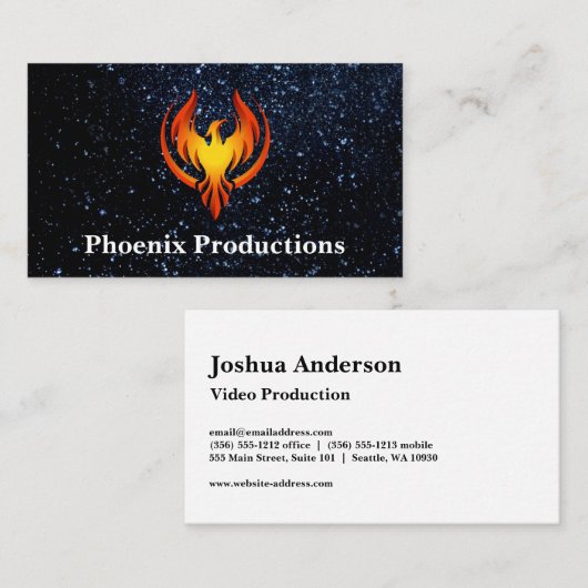 Phoenix Logo | Ruimtevaart Visitekaartje (Voorkant / Achterkant)