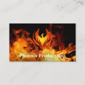 Phoenix-logo | Vuur Achtergrond Visitekaartje (Voorkant)