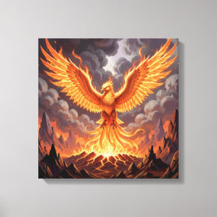 Phoenix Majestique Canvas Afdruk