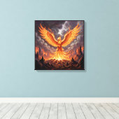 Phoenix Majestique Canvas Afdruk (Insitu (Houten vloer))