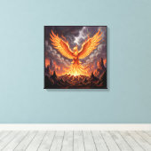 Phoenix Majestique Canvas Afdruk (Insitu (Houten vloer))