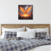 Phoenix Majestique Canvas Afdruk (Insitu (Slaapkamer))