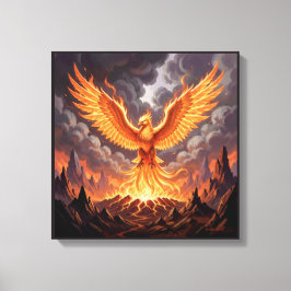 Phoenix Majestique Canvas Afdruk