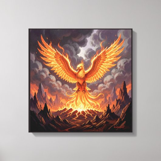 Phoenix Majestique Canvas Afdruk (Voorkant)