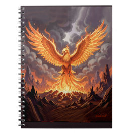 Phoenix Majestique Triptiek Wandkunst Notitieboek