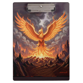 Phoenix Majestique Triptiek Wandschildering Klembord