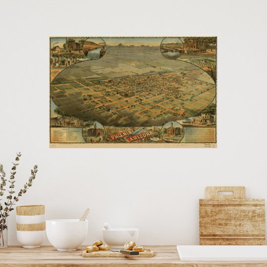 Phoenix Map Poster (Keuken)