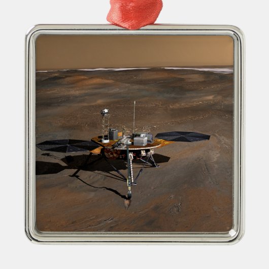 Phoenix Mars Lander 3 Metalen Ornament (Voorkant)