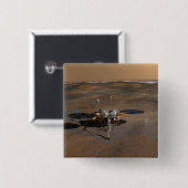 Phoenix Mars Lander 3 Vierkante Button 5,1 Cm (Voorkant /achterkant)