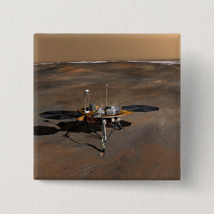 Phoenix Mars Lander 3 Vierkante Button 5,1 Cm