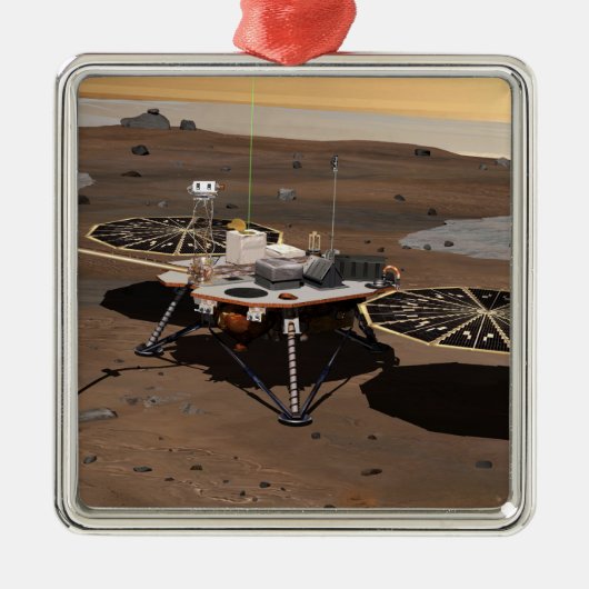 Phoenix Mars Lander 5 Metalen Ornament (Voorkant)
