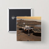 Phoenix Mars Lander 5 Vierkante Button 5,1 Cm (Voorkant /achterkant)