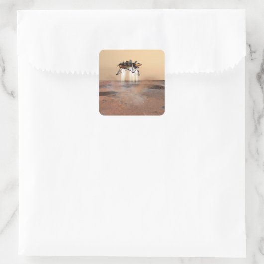 Phoenix Mars Lander Vierkante Sticker (Tas)