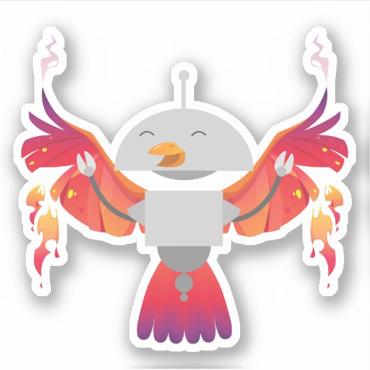 Phoenix Mia Sticker (Voorkant)
