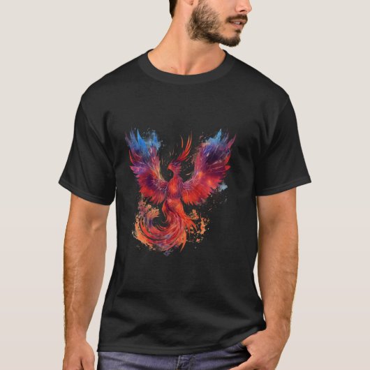 Phoenix Mythical Bird Rejuvenation Phoenix Rising T-shirt (Voorkant)