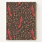 Phoenix Mythical Creature Crimson Red Notitieboek (Achterkant)