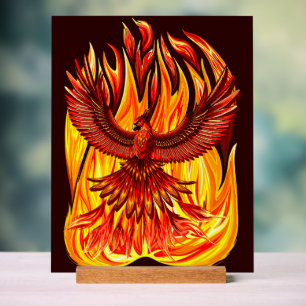 Phoenix mythologische onsterfelijke schepsel acryl bord