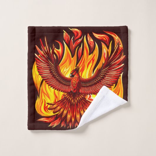 Phoenix mythologische onsterfelijke schepsel bad handdoek (Wasdoekje)