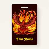 Phoenix mythologische onsterfelijke schepsel badge (Voorkant)