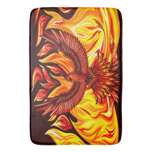 Phoenix mythologische onsterfelijke schepsel badmat (Voorkant Verticaal)