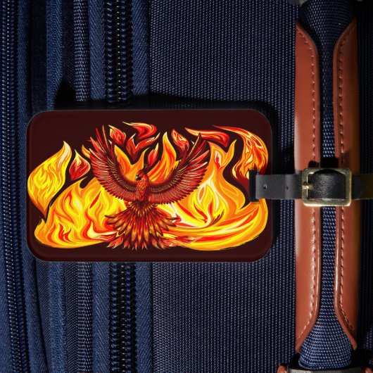Phoenix mythologische onsterfelijke schepsel bagagelabel (Voorkant Insitu 4)