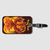 Phoenix mythologische onsterfelijke schepsel bagagelabel (Voorkant (horizontaal))