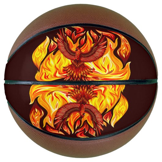 Phoenix mythologische onsterfelijke schepsel basketbal (Voorkant)