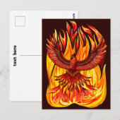 Phoenix mythologische onsterfelijke schepsel briefkaart (Voorkant / Achterkant)