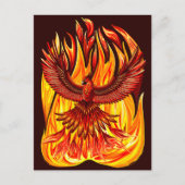 Phoenix mythologische onsterfelijke schepsel briefkaart (Voorkant)