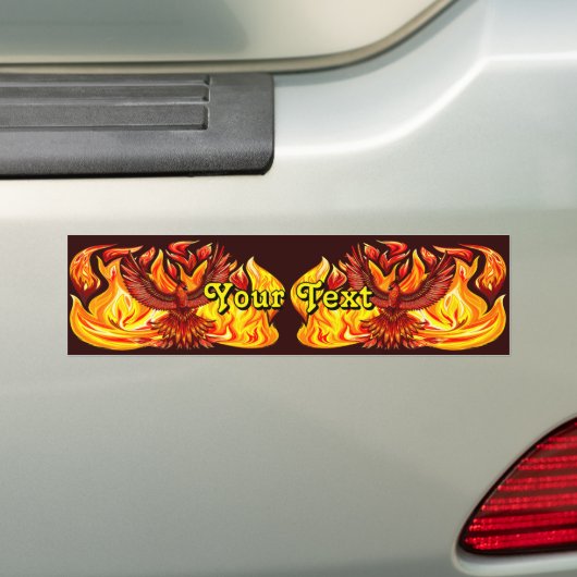 Phoenix mythologische onsterfelijke schepsel bumpersticker (Op auto)