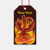 Phoenix mythologische onsterfelijke schepsel cadeaulabel (Voorkant)