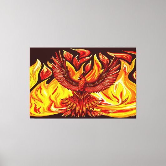 Phoenix mythologische onsterfelijke schepsel canvas afdruk (Voorkant)