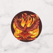 Phoenix mythologische onsterfelijke schepsel confetti (Kleine voorkant)