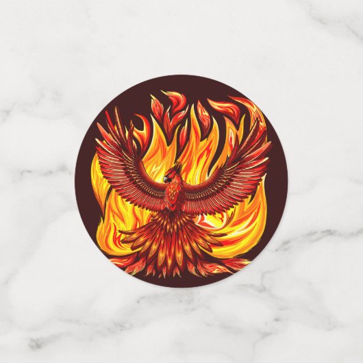 Phoenix mythologische onsterfelijke schepsel confetti (Kleine voorkant)